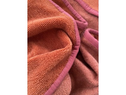 Osuška z bambusového froté cihlová