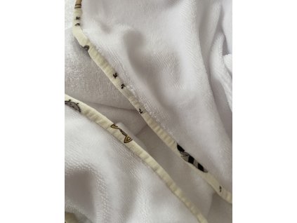 Maxi osuška- bílá se zvířátky