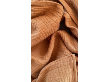 Kruhová šála- karamel