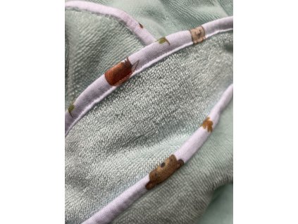 Maxi osuška- mint se zvířátky