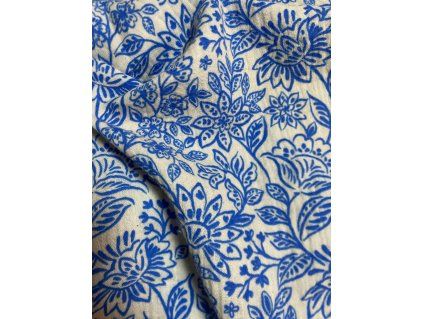 Šála- modré květy