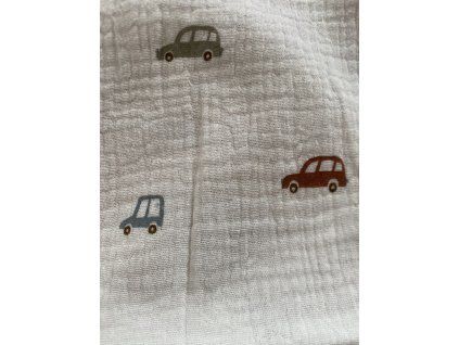 Mušelínová plena- auta