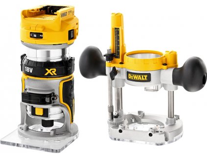 DeWALT DCW604N (verze bez aku) aku kombinovaná frézka + ponorná základna