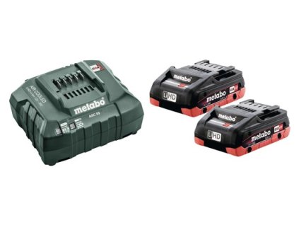 METABO Basic-Set LiHD akumulátor 18V (2x4,0 Ah) a nabíječka ASC 55