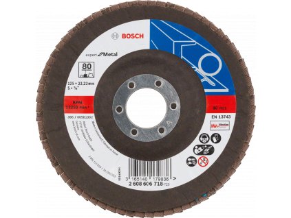 BOSCH X551 (G80) 125mm lamelový kotouč Expert for Metal - jemný, lomený