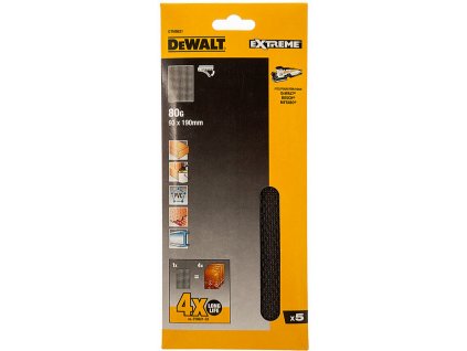 DeWALT DTM8621 brusná síťovina, suchý zip, 93 x 190 mm, 5 ks, P80