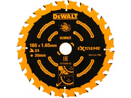 DeWALT DT10300 pilový kotouč Extreme ATB 20° 165x20mm (24 zubů)