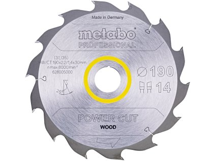 METABO Power Cut Wood Professional 190x30mm (14Z)