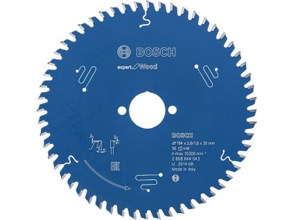 BOSCH 184x30mm (56Z) pilový kotouč na dřevo Expert for Wood - 2608644043