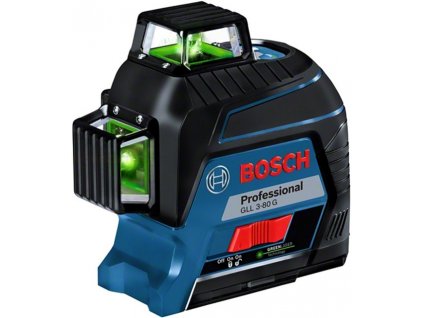 BOSCH GLL 3-80 G zelený čárový laser (3x 360°)