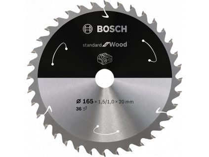 BOSCH 165x20mm pilový kotouč na dřevo Standard for Wood (36 zubů)