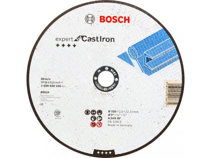 BOSCH 230x22,23mm řezný kotouč na litinu Expert for Cast Iron (3 mm)