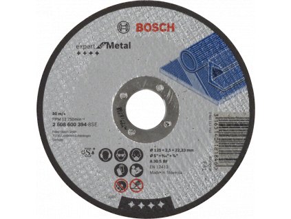 BOSCH Expert for Metal rovný dělící kotouč na kov 125mm (2.5 mm)