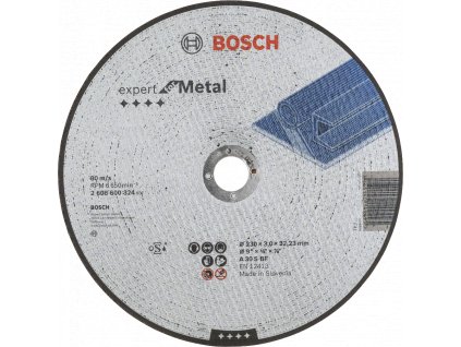 BOSCH 230x22,23mm rovný řezný kotouč na kov Expert for Metal (3 mm)