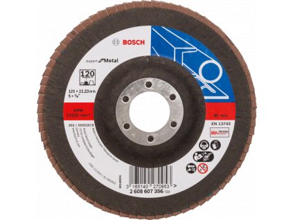 BOSCH X551 (G120) 125mm jemný lamelový kotouč Expert for Metal - rovný