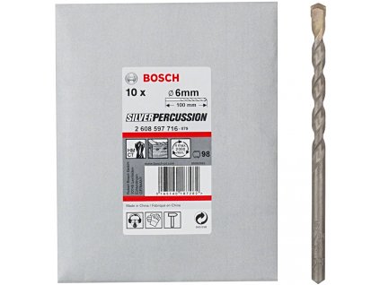 Bosch vrták CYL-3 Silver Percussion (10 ks) 6x60x100mm