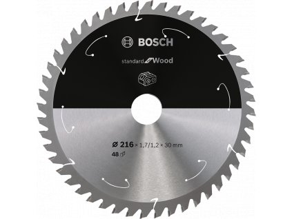 BOSCH 216x30mm pilový kotouč na dřevo Standard for Wood (48 zubů)