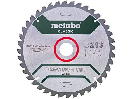 METABO Precision Cut Wood Classic 216x30mm (WZ40)