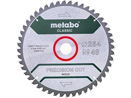 METABO Precision Cut Wood Classic 254x30mm (WZ48)