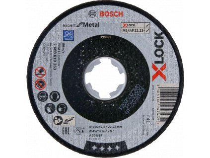 BOSCH Expert for Metal kotouč na kov X-LOCK (115/2.5 mm)