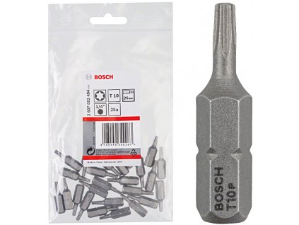 BOSCH balení šroubovacích bitů Torx Extra-Hart T10 25mm (25 ks)