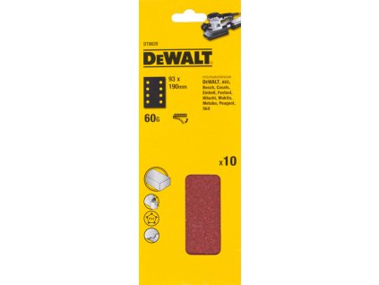 DEWALT brusný papír 93 x 230 mm | P80 | 10 ks