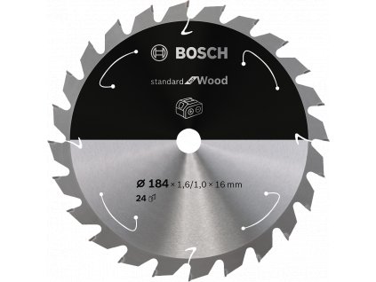 BOSCH 184x16mm pilový kotouč na dřevo Standard for Wood (24 zubů)