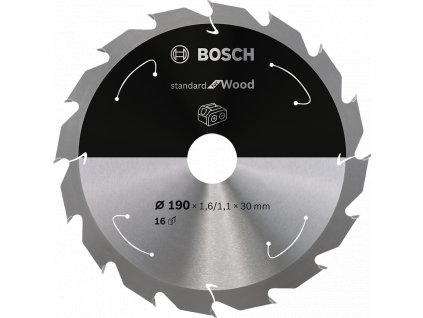 BOSCH 190x30mm pilový kotouč na dřevo Standard for Wood (16 zubů)