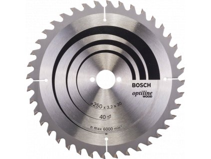 BOSCH Optiline Wood kotouč na dřevo 250x30mm (40Z)