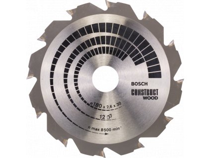 BOSCH pilový kotouč Construct Wood 180x30mm (12z)