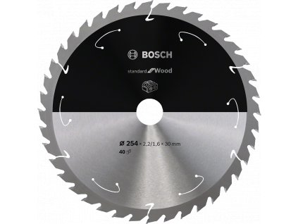 BOSCH 254x30mm pilový kotouč na dřevo Standard for Wood (40 zubů)