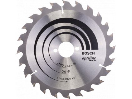 BOSCH Optiline Wood kotouč na dřevo 190x30mm (24Z)