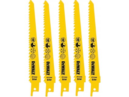 DeWALT DT2344 152mm bimetalový demoliční plátek na dřevo (5 ks)