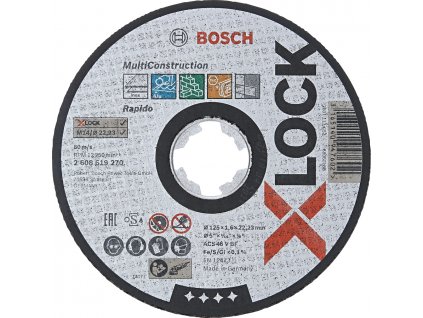 BOSCH Multi Material univerzální dělící kotouč X-LOCK (125/1.6 mm)