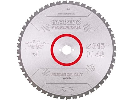 METABO pilový kotouč Precision Cut Wood Prof. 315x30mm (48 zubů)