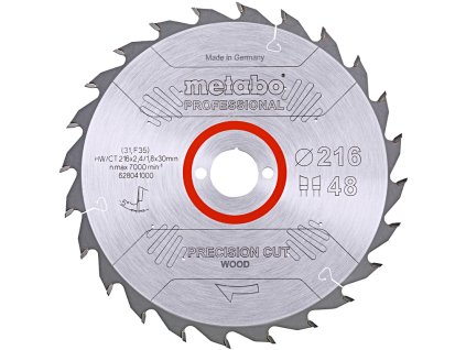 METABO pilový kotouč Precision Cut Wood Prof. 216x30mm (48 zubů)