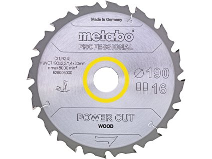 METABO Power Cut Wood Professional 190x30mm (16Z)