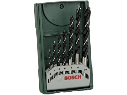 BOSCH 7dílná sada X-Line vrtáků do dřeva 3-10mm