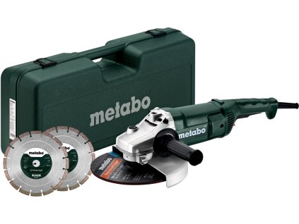 METABO WE 2200-230 SET úhlová bruska 230mm + 2x DIA kotouče + kufr