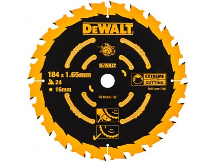 DeWALT DT10302 184x16mm kotouč Extreme ATB 20° (24Z)