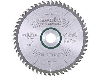 METABO pilový kotouč Multi Cut 216x30mm (60 zubů)