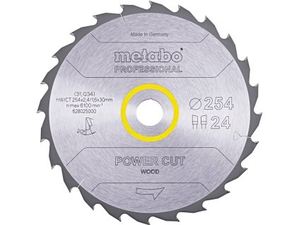 METABO Power Cut Wood Professional 254x30mm (40Z)