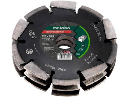 METABO DIA frézovací kotouč 125x22,23mm (28,5 mm)