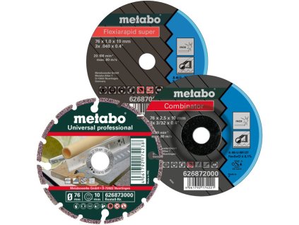 METABO 3dílná univerzální sada kotoučů (76 mm)