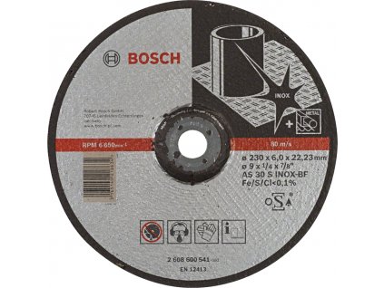 BOSCH 230x22,23mm brusný kotouč na nerezovou ocel Expert for Inox (6 mm)