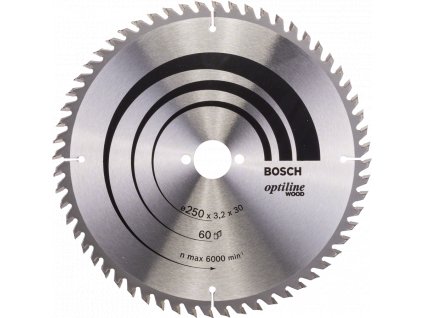 BOSCH Optiline Wood kotouč na dřevo 250x30mm (60Z)