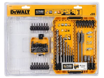 DeWALT 55dílná sada vrtáků a bitů (TougCase)