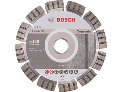 BOSCH 150x22,23mm DIA kotouč rychlé dělení betonu Best for Concrete (2.4 mm)