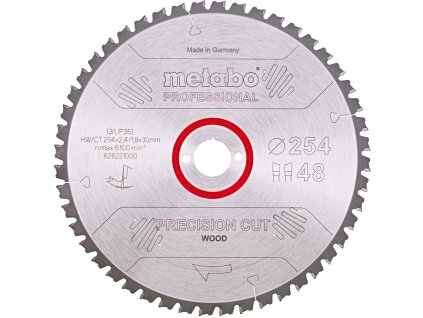 METABO pilový kotouč Precision Cut Wood Prof. 254x30mm (48 zubů)