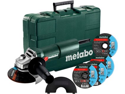 METABO W 750-125 Set úhlová bruska + kotouče